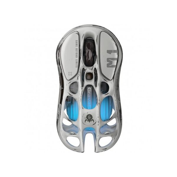 GravaStar Mercury M1 Pro Wireless Gaming Mouse - Battle Worn Silver Mist Version with 4K Dongle GravaStar Mercury M1 Pro Wireless Gaming Mouse - Battle Worn Silver Mist Version with 4K Dongle